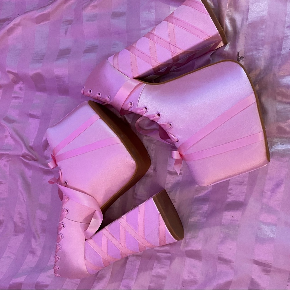 PINK sugar thrillz ballet heels
